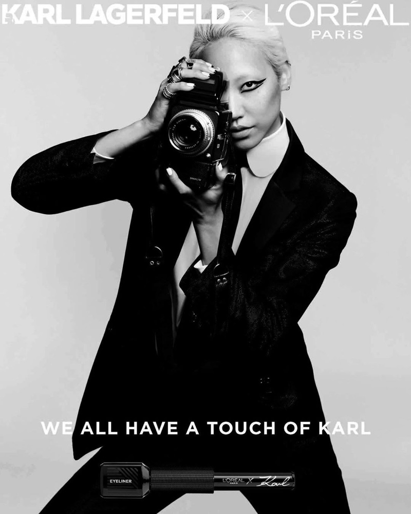 Soo Joo Park fronts L'Oréal Paris x Karl Lagerfeld makeup campaign