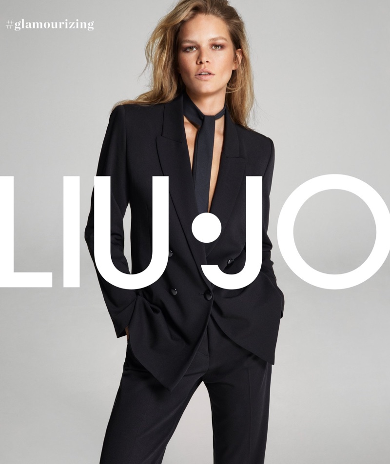 Anna Ewers suits up in Liu Jo fall-winter 2019 campaign