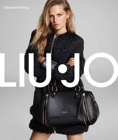 Dressed in black, Anna Ewers fronts Liu Jo fall-winter 2019 campaign