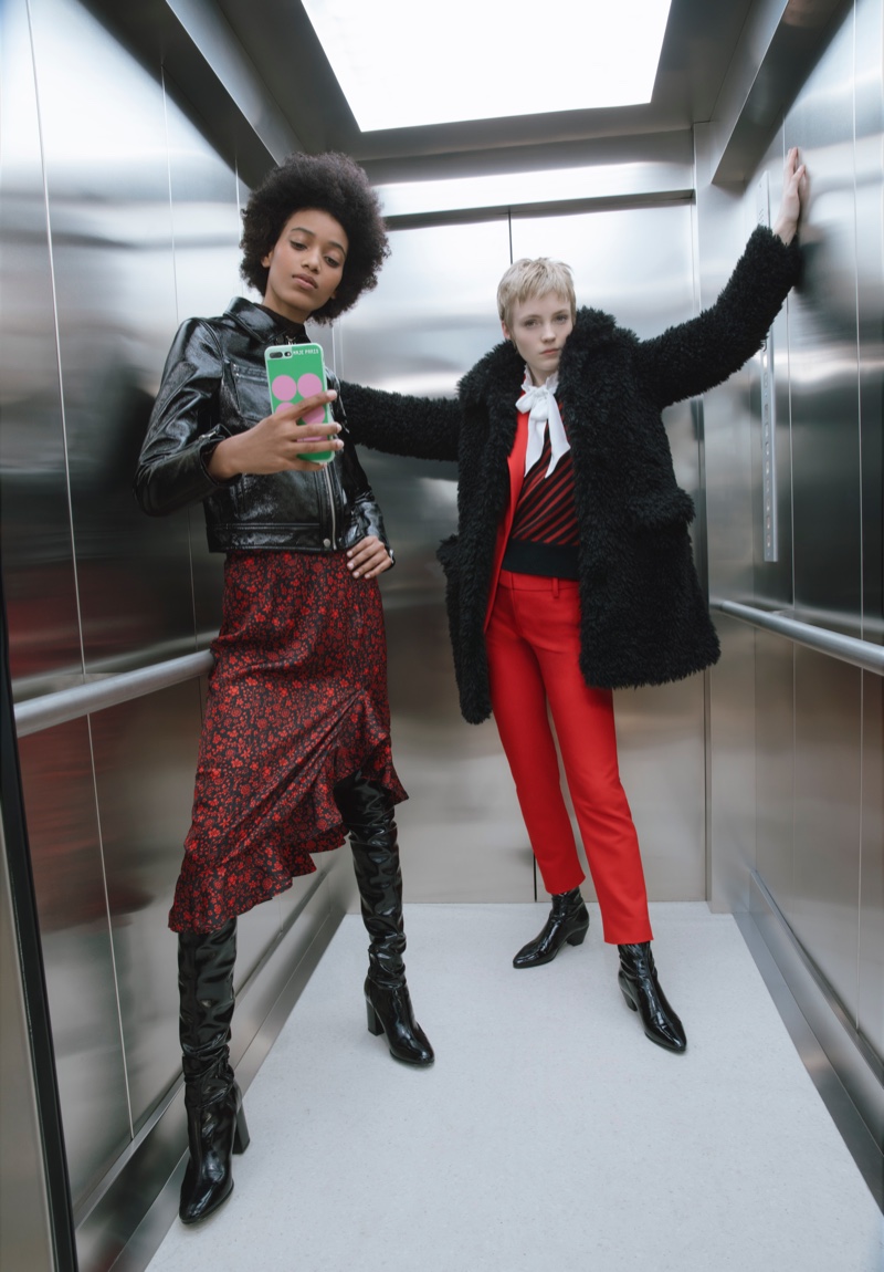 Manuela Sanchez and Luca Gillespie front Maje fall-winter 2019 campaign