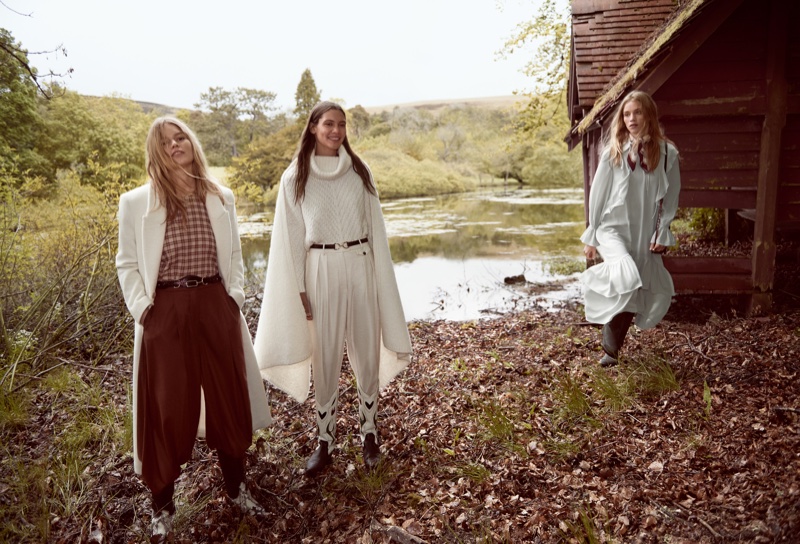 Anna Ewers, Kaya Wilkins and Rebecca Leigh Longendyke front Mango fall-winter 2019 campaign