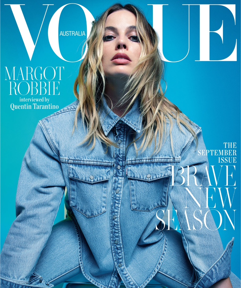 Actress Margot Robbie on Vogue Australia September 2019 Cover