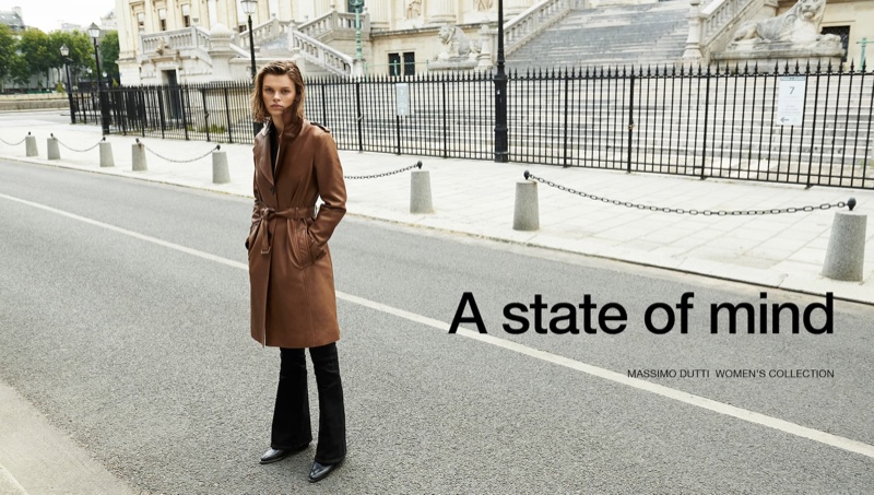 Cara Taylor stars in Massimo Dutti A State of Mind pre-fall 2019 collection