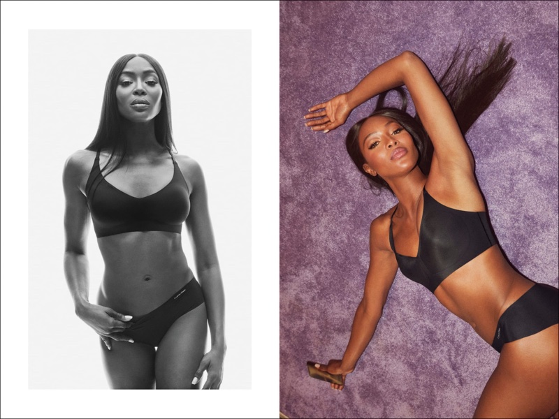 Supermodel Naomi Campbell fronts Calvin Klein #MyCalvins Underwear fall-winter 2019 campaign 