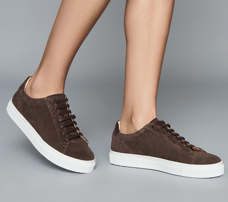 reiss finley suede trainers