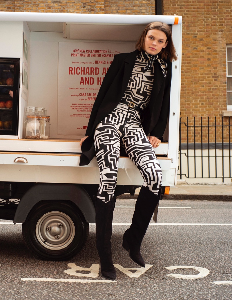 Cara Taylor stars in Richard Allan x H&M campaign