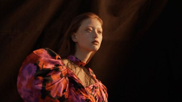 Sara Grace Wallerstedt Models Statement Looks for Vogue Russia