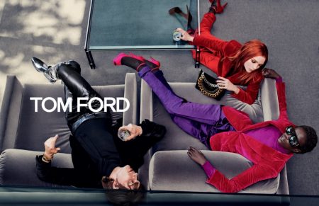 Mariacarla Boscono, Anok Yai Go Luxe in Tom Ford Fall 2019 Campaign Tom Ford channels retro vibes for fall-winter 2019 campaign