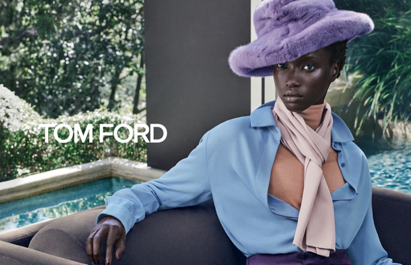 Anok Yai stars in Tom Ford fall-winter 2019 campaign