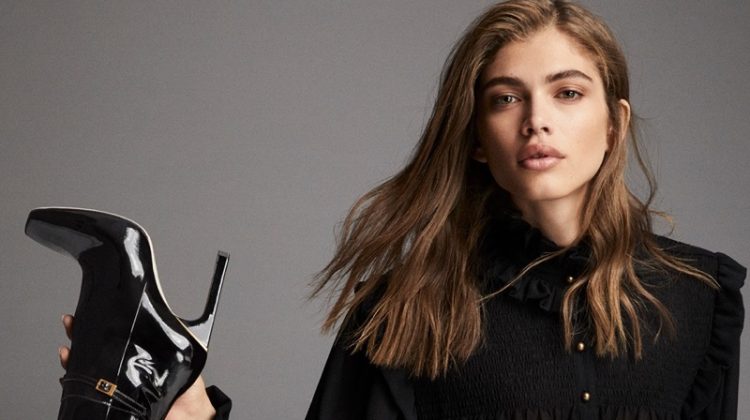 Valentina Sampaio Flaunts Some Leg in Pollini Fall ’19 Campaign