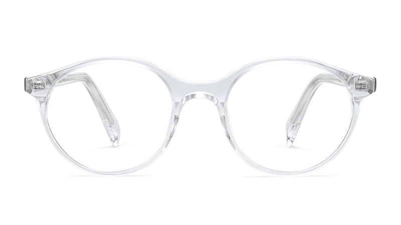 Warby Parker Farris Narrow Glasses in Crystal $95