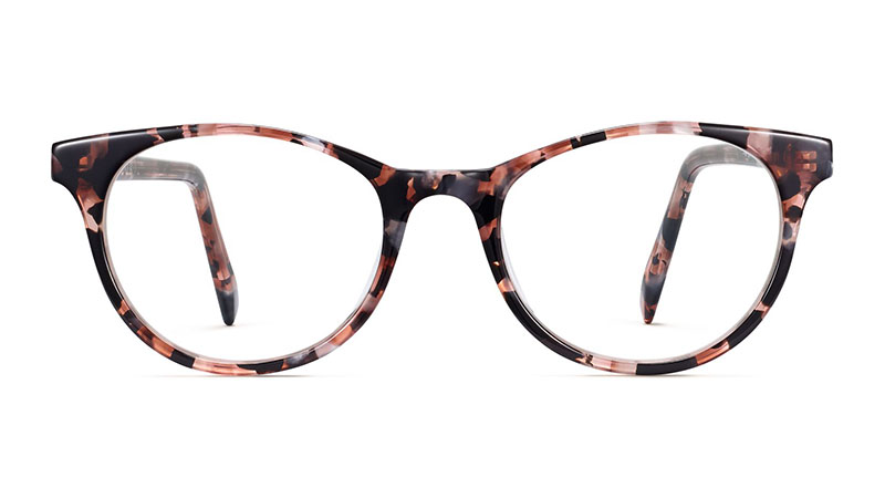 Warby Parker Virginia Glasses in Lavender Pearl Tortoise $95