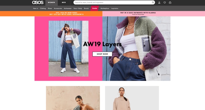 ASOS website