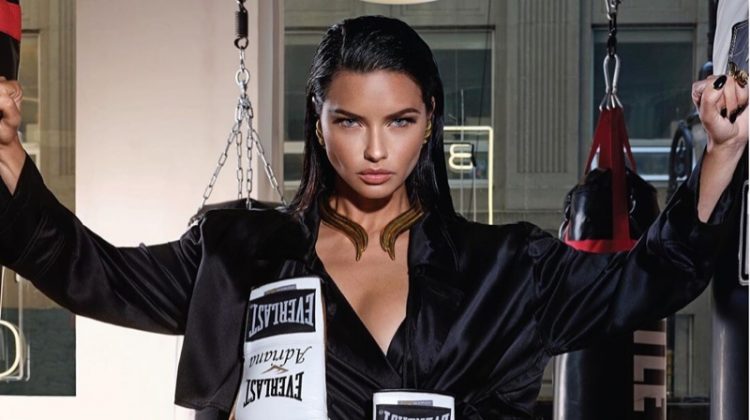 Adriana Lima Has a Glamorous Workout in Numero Russia