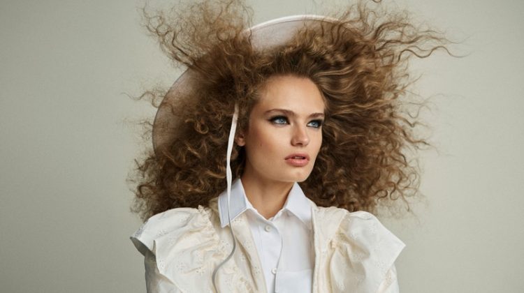 Anna Mila Guyenz Models Hair-Raising Looks for Harper’s Bazaar Spain