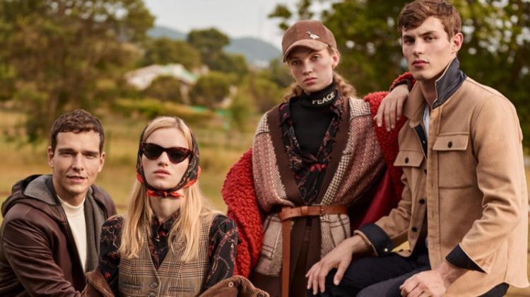 Eva Klimkova, Adrienne Juliger, Kit Butler and Alex Cunha appear in Beymen fall-winter 2019 campaign