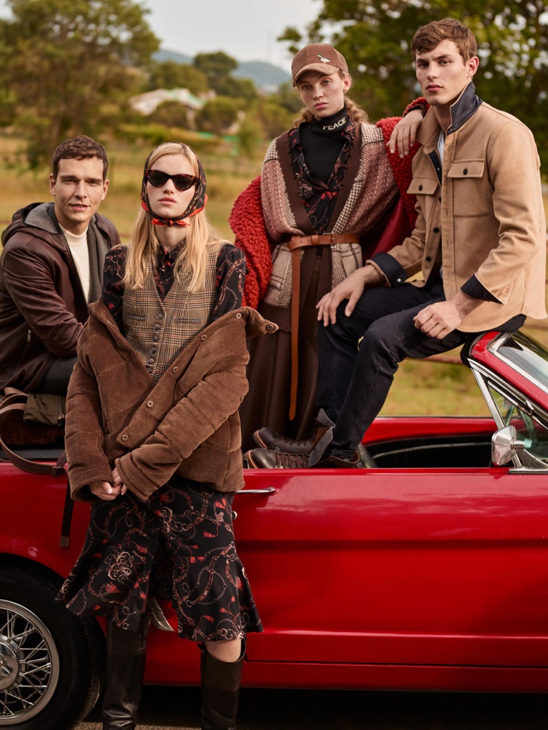 Eva Klimkova, Adrienne Juliger, Kit Butler and Alex Cunha appear in Beymen fall-winter 2019 campaign