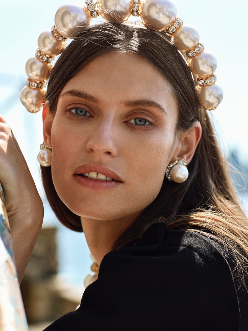 Bianca Balti Is a Sea Siren for Glamour Spain