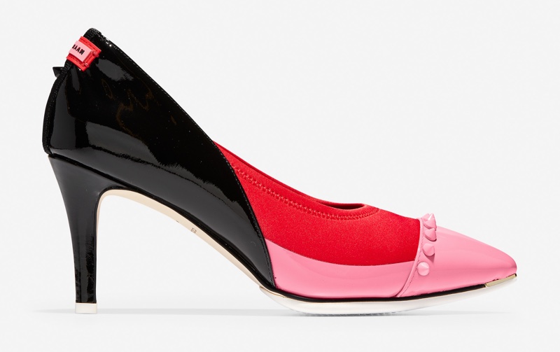 Cole Haan x Rodarte Pump in Black / Bubblegum Pink / True Red $200