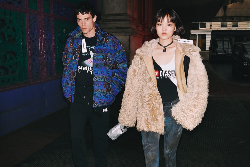 Pan Haowen and Luka Isaac appear in Diesel fall-winter 2019 campaign