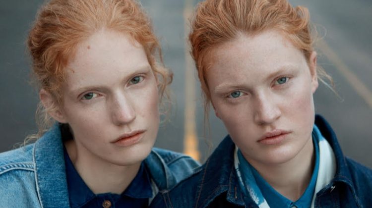 Anniek Kortleve & Alderney Street Double Up in Denim for ELLE Sweden