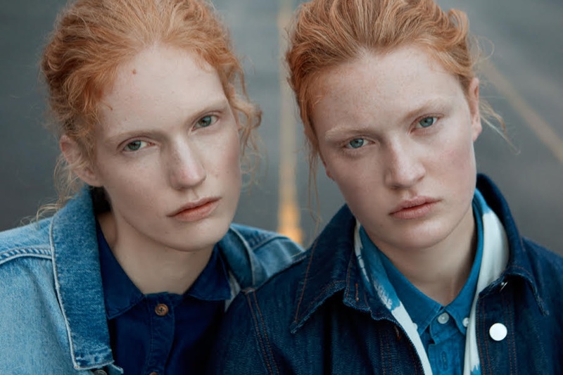 Anniek Kortleve & Alderney Street Double Up in Denim for ELLE Sweden