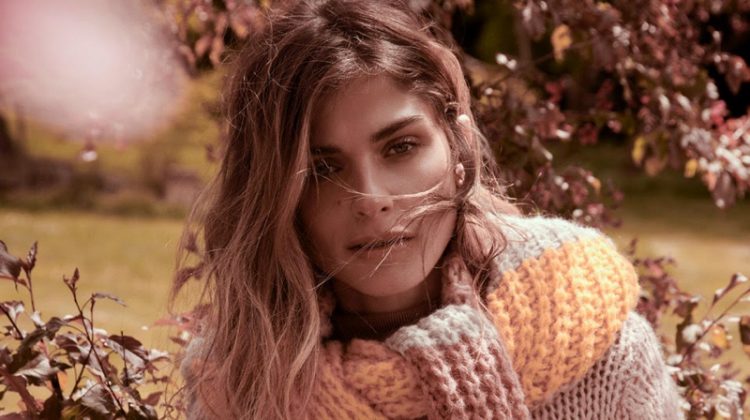 Model Elisa Sednaoui appears in Oui fall-winter 2019 campaign