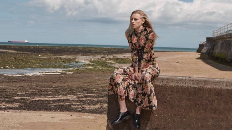 Erika Linder Poses in Seaside Looks for PORTER Edit