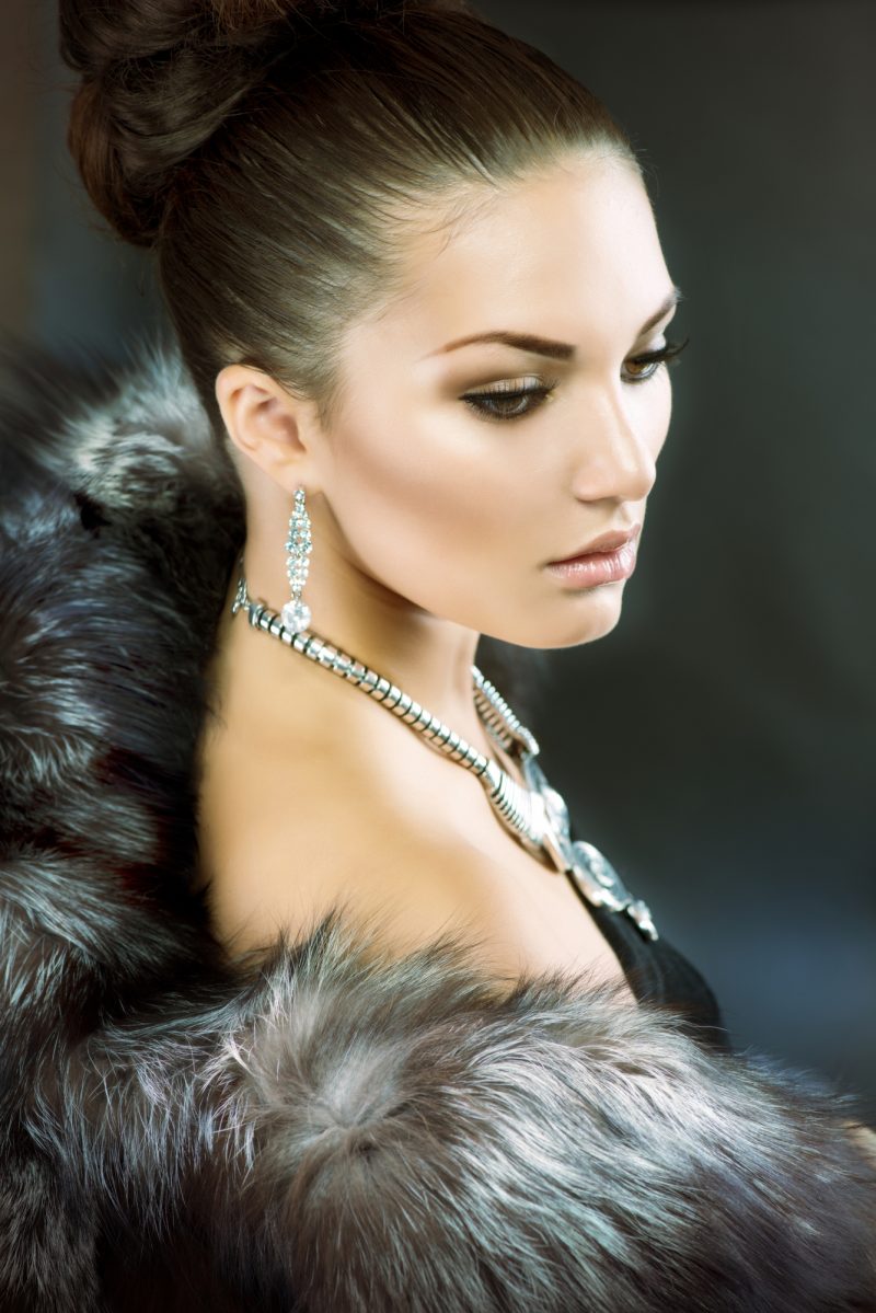 Fur Coat Beauty Image