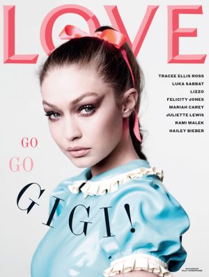 Gigi Hadid LOVE Magazine 2019 Cover Fashion Editorial