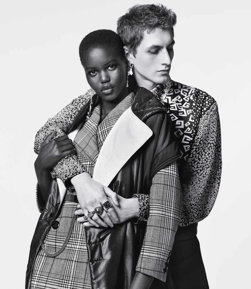 Adut Akech and Henry Kitcher star in Givenchy Winter of Eden fall-winter 2019 campaign