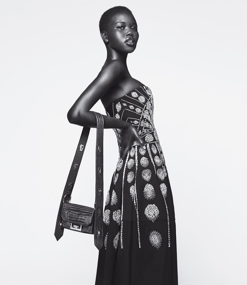 Model Adut Akech appears in Givenchy Winter of Eden fall-winter 2019 campaign