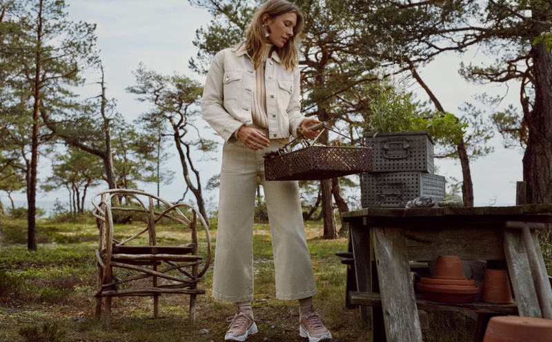 Sophie Strobele stars in H&M Conscious Denim fall 2019 campaign