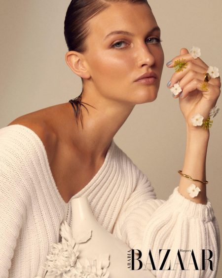 Hilal Ata Is In Full Bloom for Harper's Bazaar Arabia Hilal Ata Is In Full Bloom for Harper's Bazaar Arabia