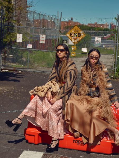 Chloe Tang & Luping Wang Model Fall Outerwear for InStyle Germany Chloe Tang & Luping Wang Model Fall Outerwear for InStyle Germany