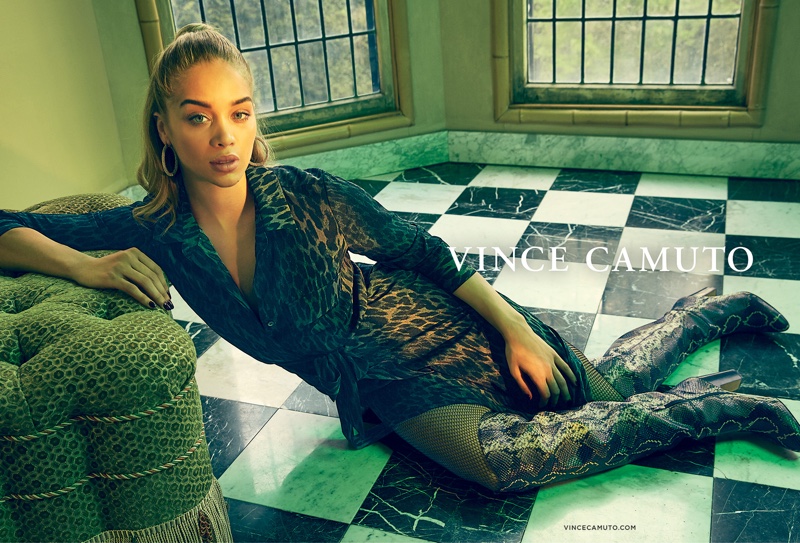 Jasmine Sanders stars in Vince Camuto fall-winter 2019 campaign