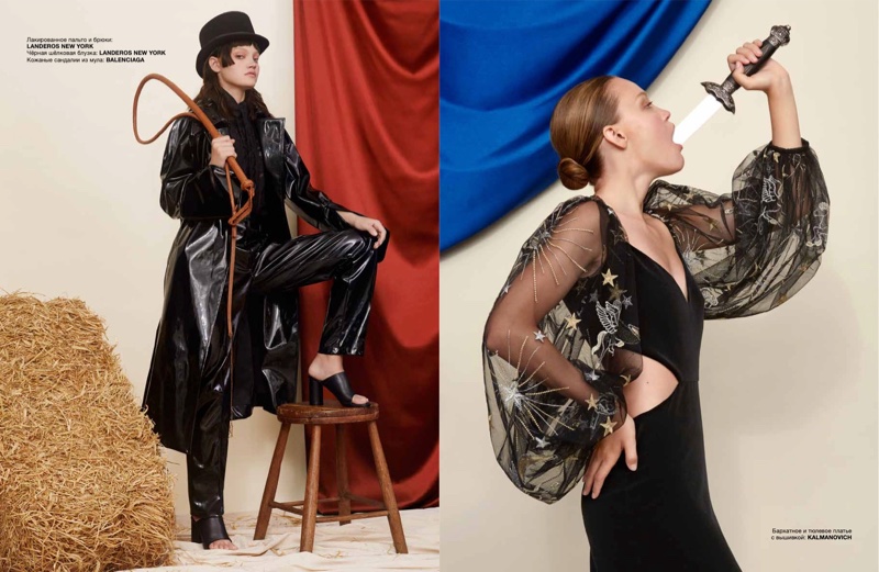 Jessica Whitlow Takes On Circus Fashion for Numero Russia
