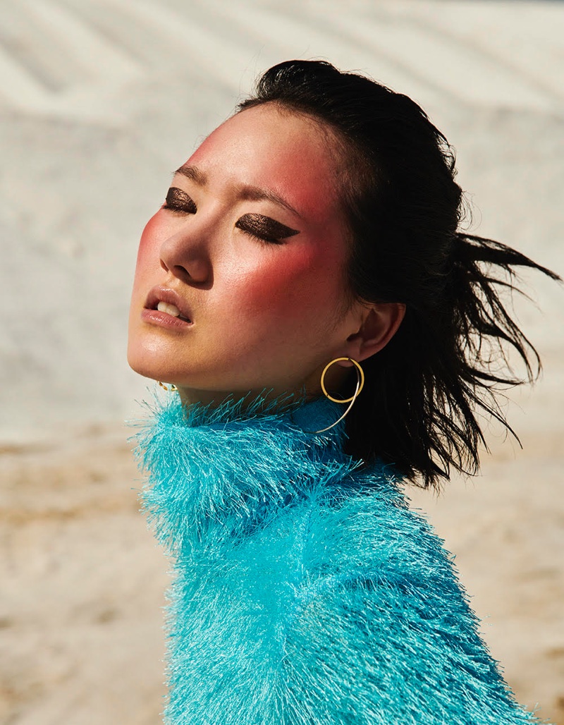Joony Kim Models Sustainable Style for Glamour UK