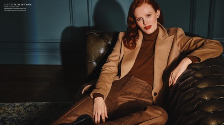 Karen Elson Wears Sophisticated Looks for Holt Renfrew Magazine