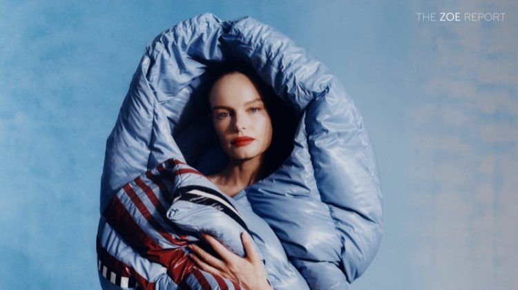 Actress Kate Bosworth poses in 1 Moncler Pierpaolo Piccioli jacket and skirt