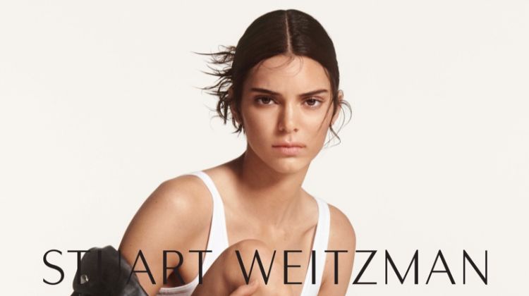 Model Kendall Jenner wears MCKENZEE boot in Stuart Weitzman #SWSTRENGTH fall-winter 2019 campaign