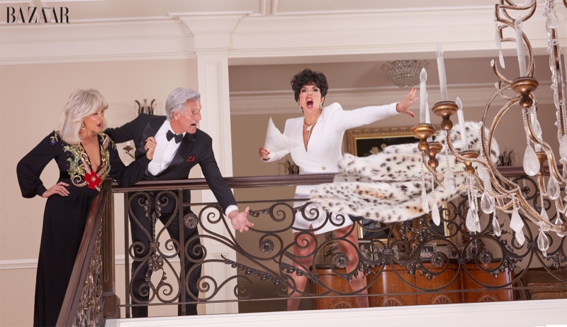 Kris Jenner and Yolanda Hadid play Dynasty's Alexis and Krystle Carrington for Harper's Bazaar US