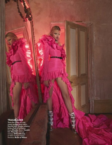 Lara Stone Models Fashion Forward Looks in Vogue India Lara Stone Models Fashion Forward Looks in Vogue India
