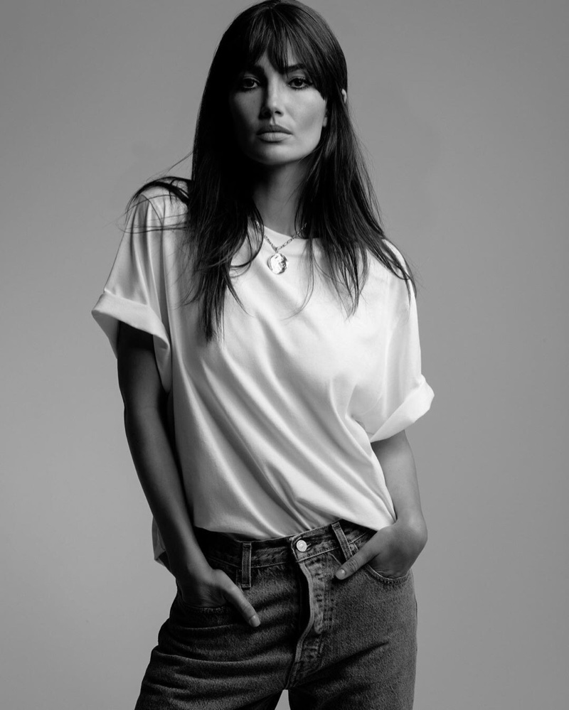 Levi’s Made & Crafted x Lily Aldridge white tee