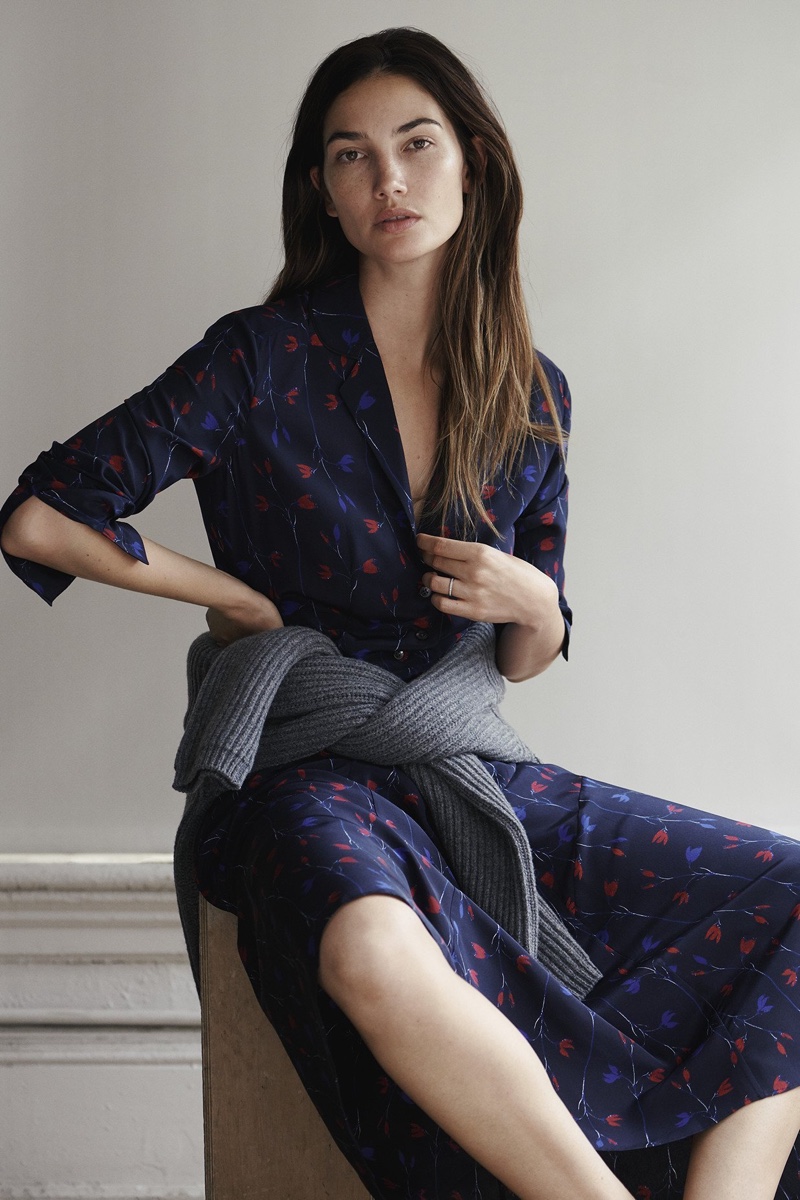 Model Lily Aldridge appears in Thakoon relaunch campaign