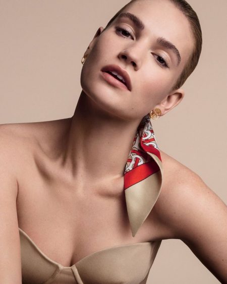 Lily James Stuns in Burberry Matte Glow Campaign Burberry unveils new Matte Glow Foundation line