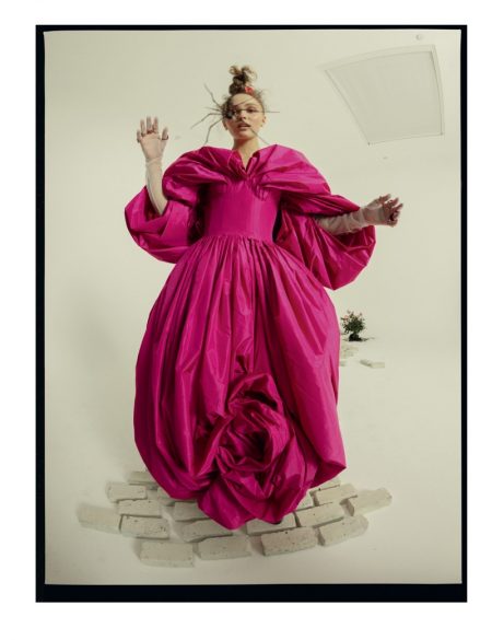 Lily-Rose Depp Poses in Whimsical Designs for W Magazine Actress Lily-Rose Depp strikes a pose in Alexander McQueen gown