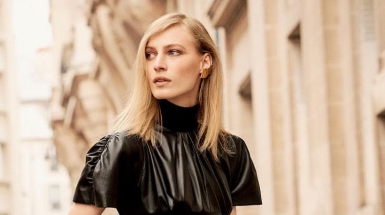 Julia Nobis Poses With Louis Vuitton Capucines Bag for Fall ’19