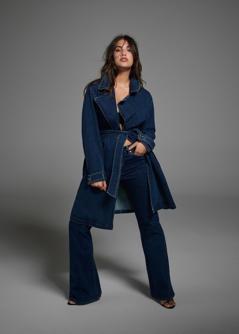 Lorena Duran stars in Violeta by Mango Denim Revolution fall-winter 2019 editorial