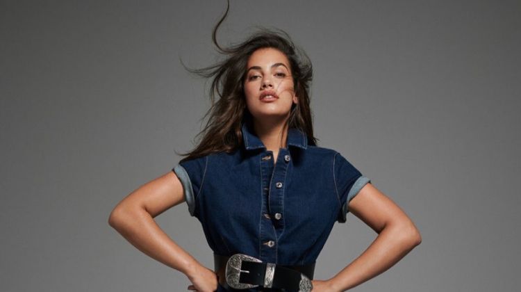 Lorena Duran Strikes a Pose in Violeta by Mango’s Denim Styles